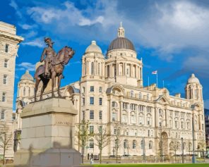 Edward King Statue Liverpool paint by numbers