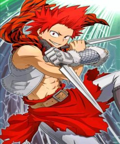 Eijiro Kirichima Red Riot paint by numbers