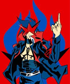 Gurren Lagann Illustration paint by numbers