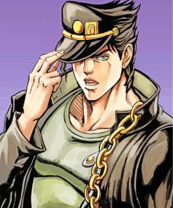 Jotaro Kujo Jojo Adventure paint by numbers