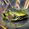 Lamborghini Car paint by numbers