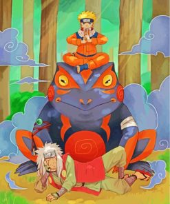 Naruto And Jiraiya paint by numbers