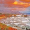 Oregon Ecola State Park At Sunset Paint by numbers