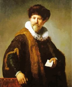 Portrait Of Nicolaes Ruts Rembrandt Art paint by numbers