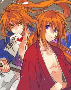 Rurouni Kenshin Anime paint by numbers