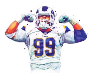 Aaron Donald NFL paint by numbers