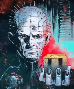 Hellraiser Pinhead paint by numbers