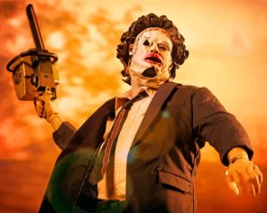 Aesthetic Leatherface paint by numbers