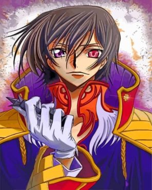 Aesthetic Lelouch Lamperouge Anime paint by numbers