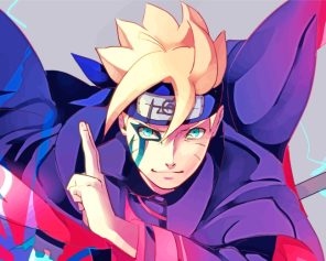 Boruto Naruto paint by numbers