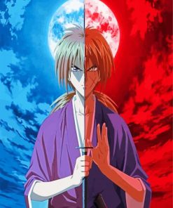 Rurouni Kenshin Anime Manga paint by numbers