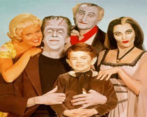 The Munsters Family paint by numbers