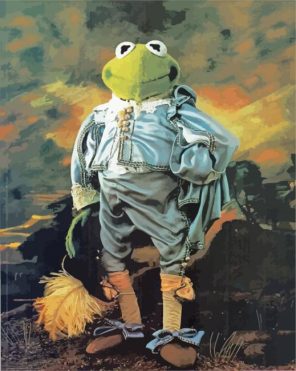 Vintage Kermit paint by numbers