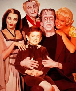 The Munsters paint by numbers