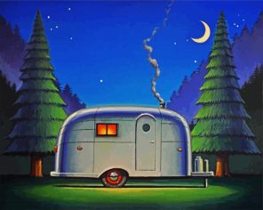 Camping Illustration Paint By Numbers