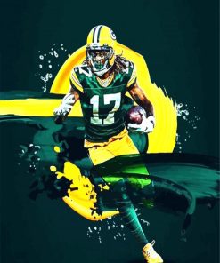 Illustration Davante Adams - Paint By Numbers