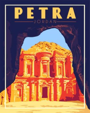 Jordan Petra paint by numbers