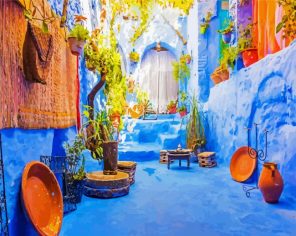 Chefchaouen City Paint By Numbers