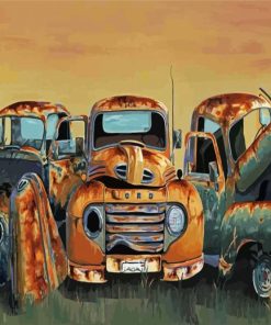 Rusty Truck Paint By Numbers