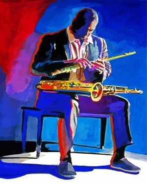 Saxophone Perfomer Paint By Numbers