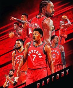 Raptors Players Paint By Numbers