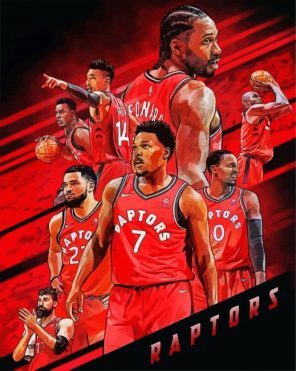 Raptors Players Paint By Numbers