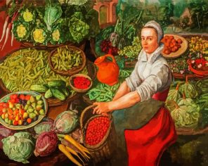 Vegetables Dealer Paint By Numbers