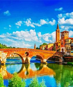 Verona Bridge-Paint By Numbers