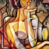 Abstact Cubism Lady paint by number