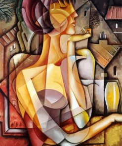 Abstact Cubism Lady paint by number