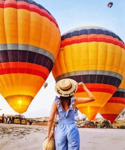 Girl With Air Ballon Paint By Numbers