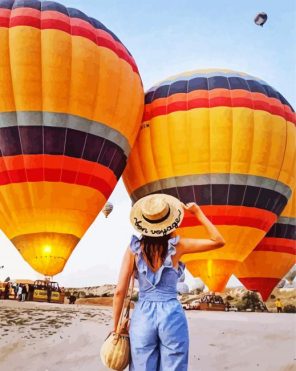 Girl With Air Ballon Paint By Numbers