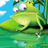 Green Frog Paint By Numbers