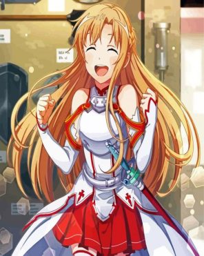 Asuna Manga Character Paint By Numbers