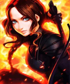 Katniss Whit Art Paint By Numbers