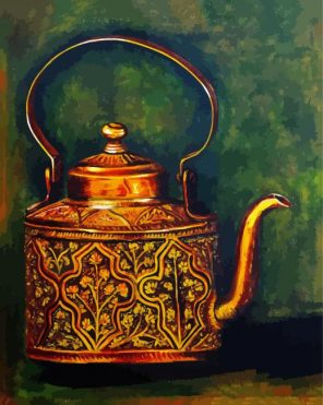 Antique Kettle Paint By Numbers