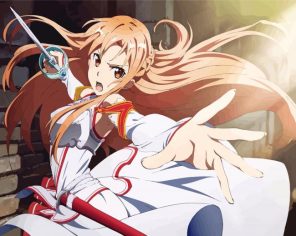 Asuna Fight Paint By Numbers