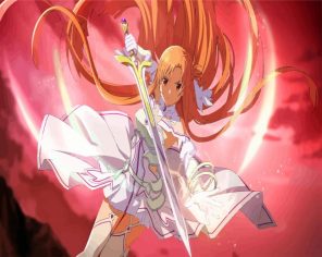 Aesthetic Asuna Paint By Numbers