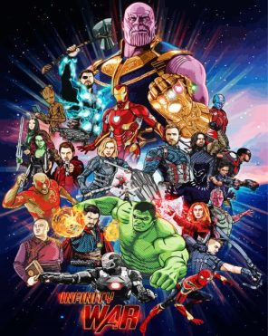 Avengers Infinity War Paint By Numbers