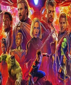 Avengers Characters Paint By Numbers