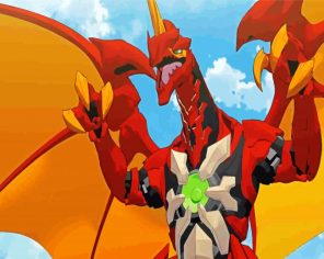 The Red Drago Paint By Numbers
