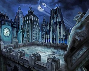 Batman Gotham City Paint By Numbers