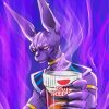 Beerus drinking Coffee Paint By Numbers