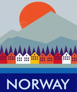 Norway Houses Paint By Numbers