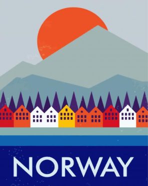 Norway Houses Paint By Numbers