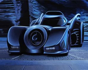 Batmobile Car Paint By Numbers