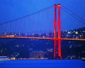 Bosphorus At Night Paint By Numbers