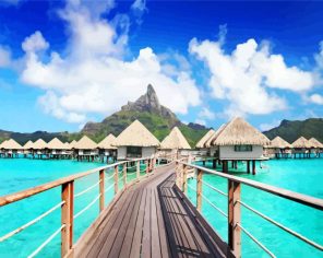 Bora Bora Island Paint By Numbers