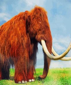 Brown Mammoth Paint By Numbers