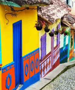Catagena Houses Paint By Numbers